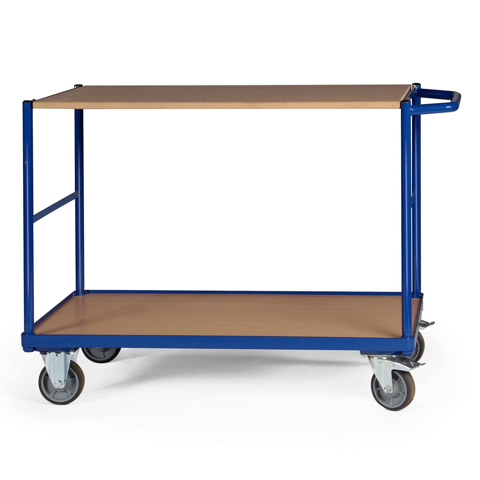 Bako Logistiksysteme Tischwagen ohne Bordkante 2 Ladeflächen und waagerechem Schiebegriff 1000x600m