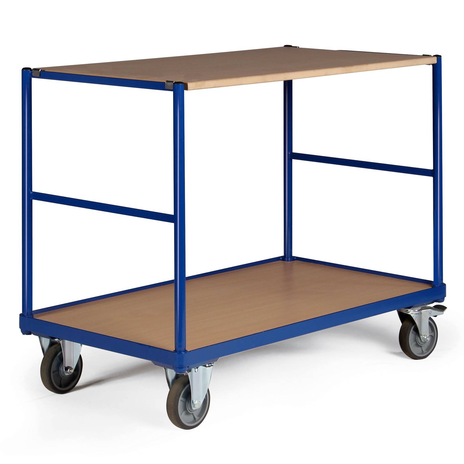 Bako Logistiksysteme Tischwagen ohne Bordkante 2 Ladeflächen und waagerechem Schiebegriff 1000x600m