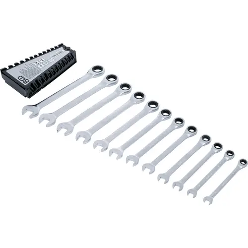 BGS Ratschenring-Maulschlüssel-Satz SW 8 - 19 mm 12tlg. - 6544 BGS Ratschenring-Maulschlüssel-Satz SW 8 - 19 mm 12tlg. - 6544