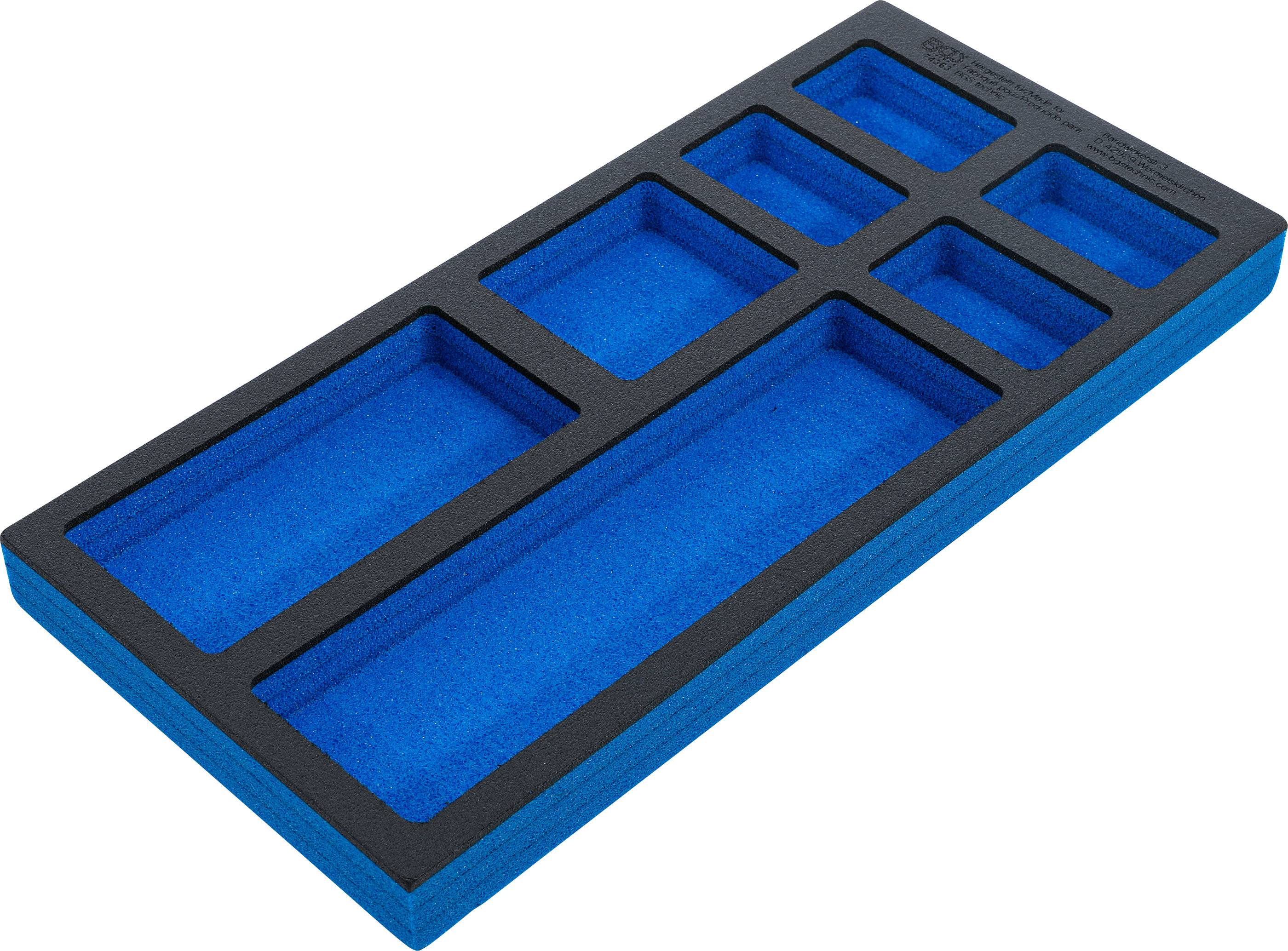 BGS 74363 Werkstattwageneinlage 1/3 leer 7 Fächer 408 x 189 x 32 mm