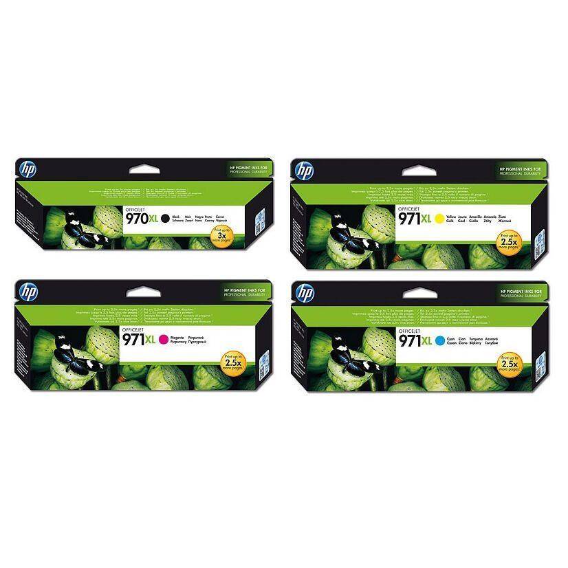 HP Original 970XL/971XL Druckerpatronen Multipack schwarz, cyan, magenta, gelb
