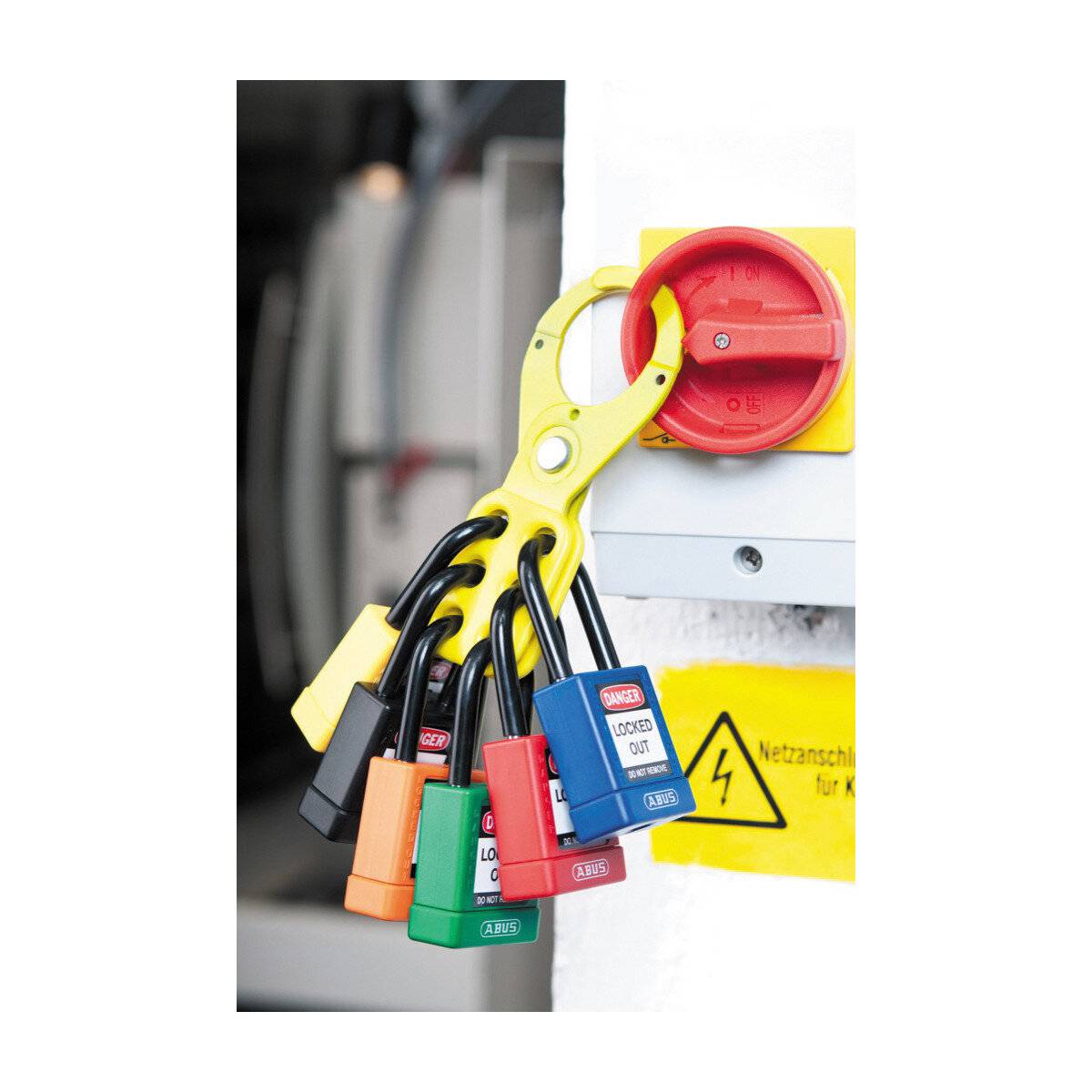 Vorhängeschlösser • Rot • 40 x 90 mm • Aluminiumgeh. 38 mm Bügel isoliert