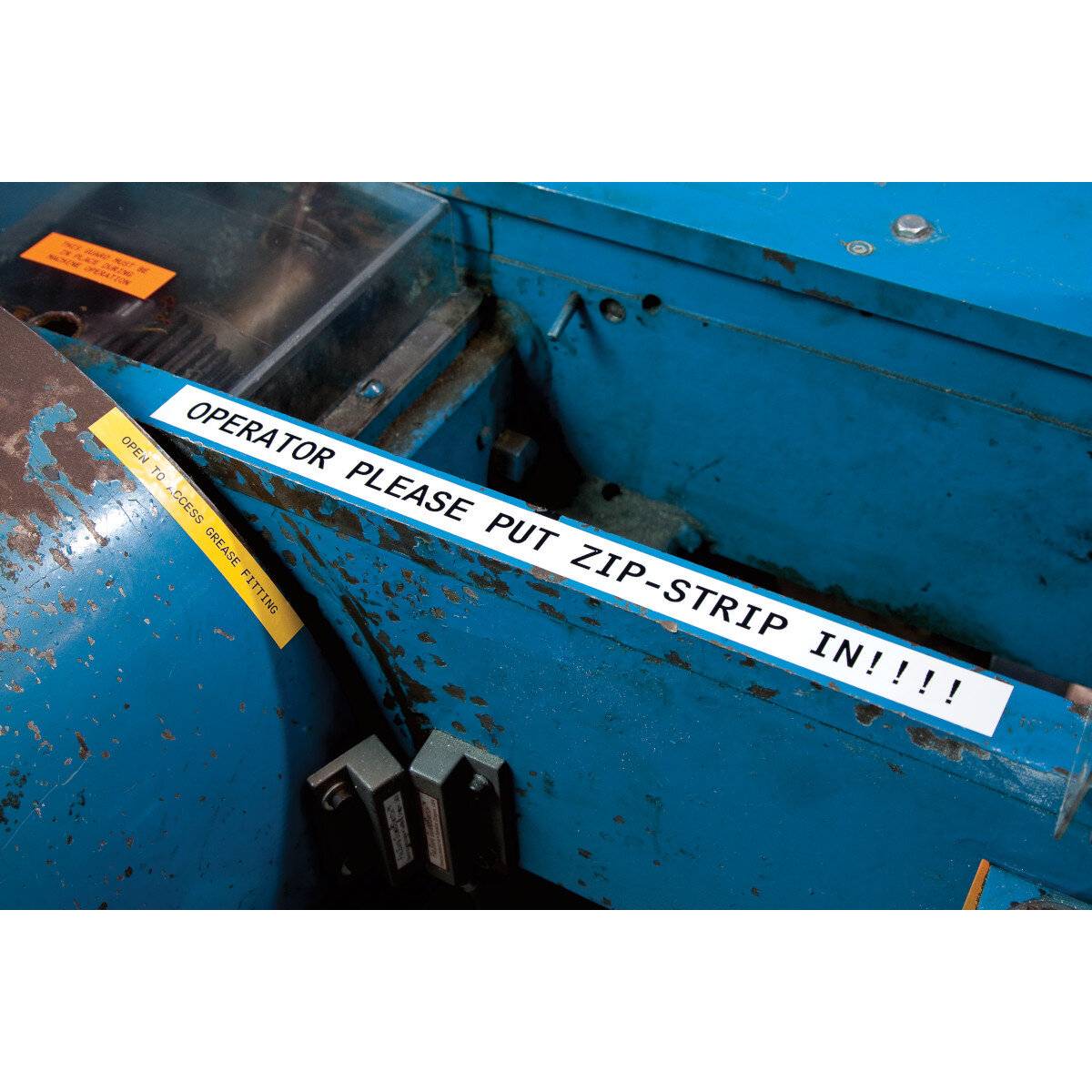 Brady Corporation M4C-500-595-WT-BK Vinyl Schwarz auf weiss 12.70 mm x 7.62 m permanent