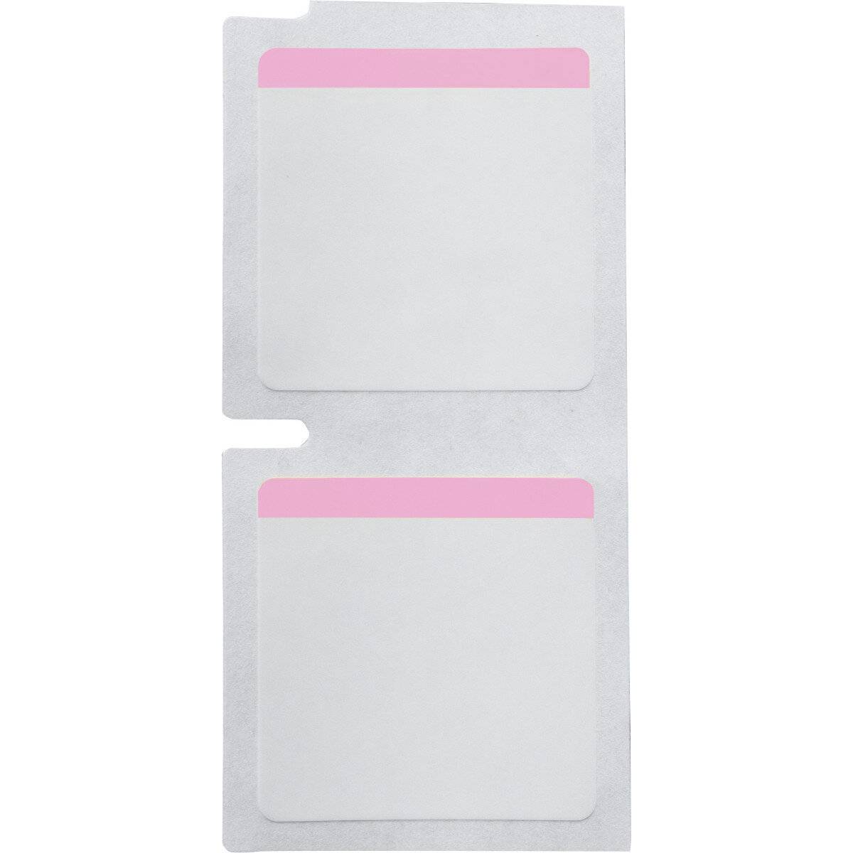 Etiketten aus Polyester, 25,4 mm x 25,4 mm, pink/weiß, Brady M5-49-494-PK