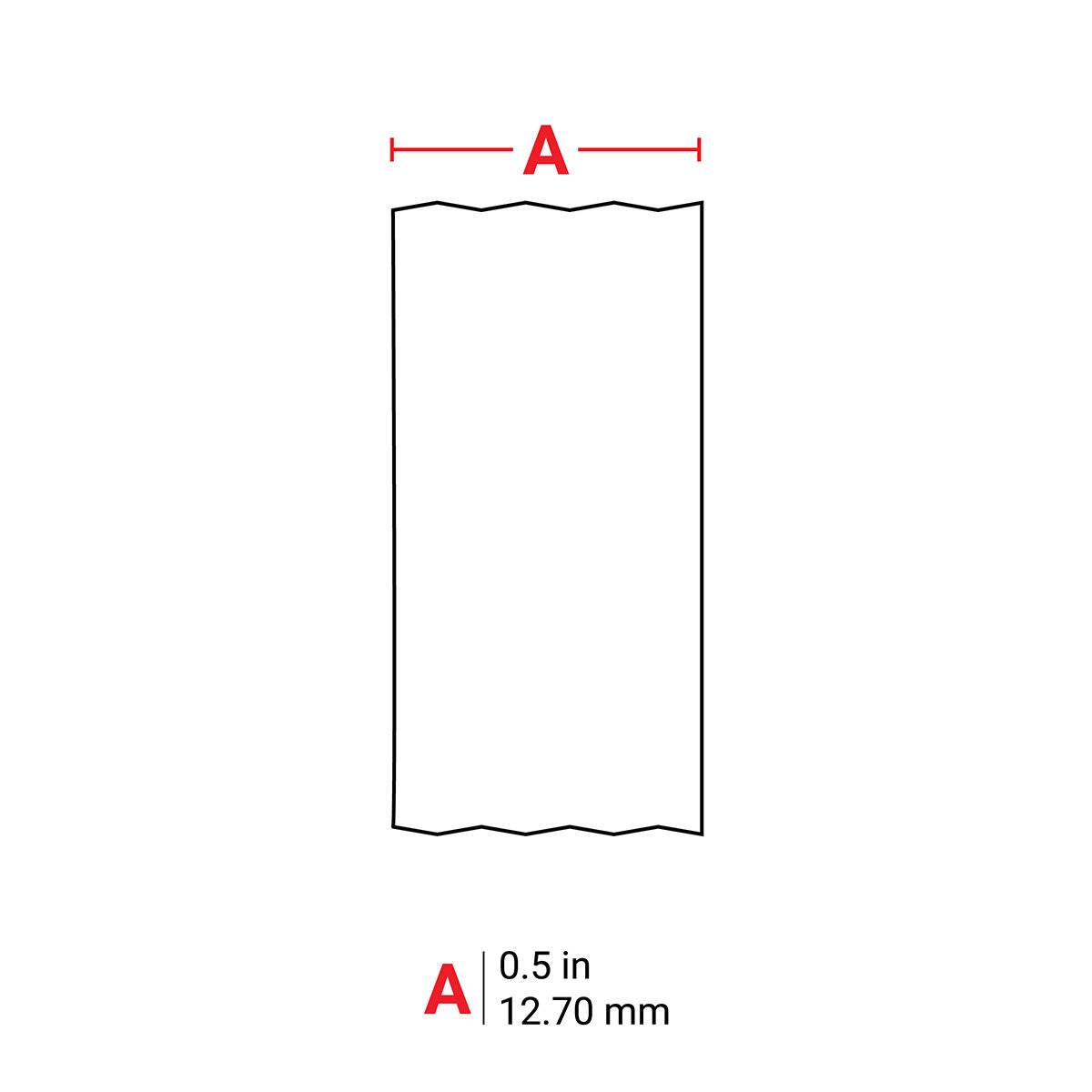 Reflektierendes Etikettenband, gelb, 12,7 mm x 6,1 m, M410, BMP41, M510, BMP51 & M511, M4C-500-584-YL