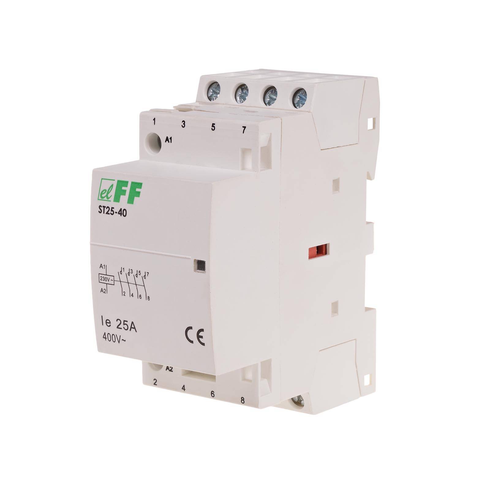 F&F - ST25-40 Modularer Installationsschütz 230V AC 25A 4 Schliesser