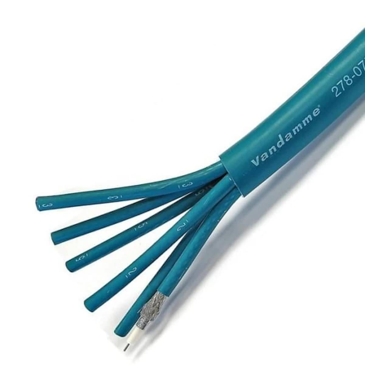 Van Damme SDI Vision 6 Way Multicore Coax LSZH Ecoflex Meterware