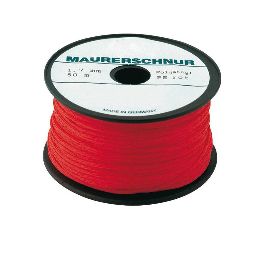 Maurerschnur PE 1,7mm 50m rot Overmann