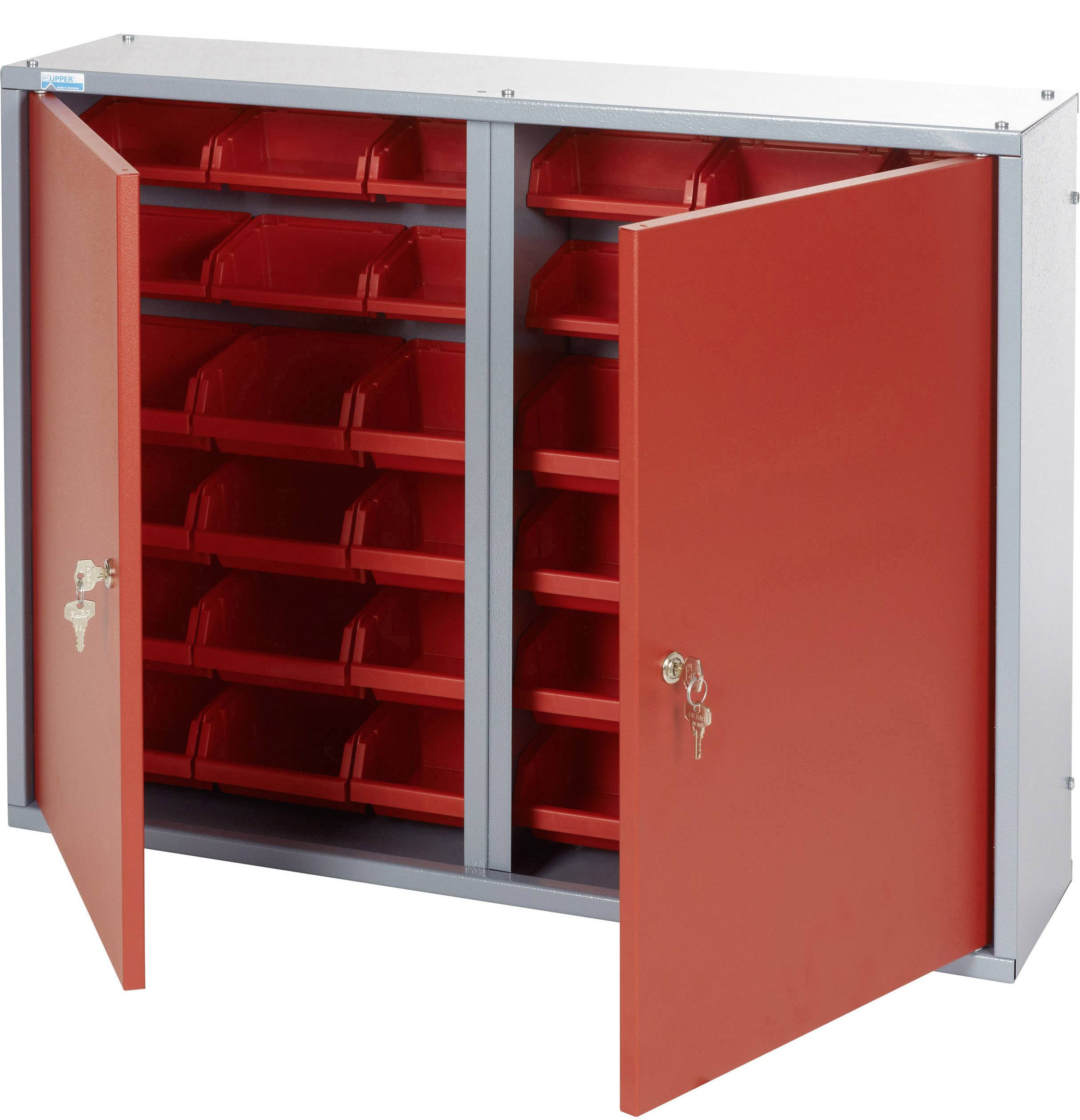 Küpper 70222 Werkzeug-Hängeschrank (B x H x T) 80 x 60 x 19cm Rot, Silber