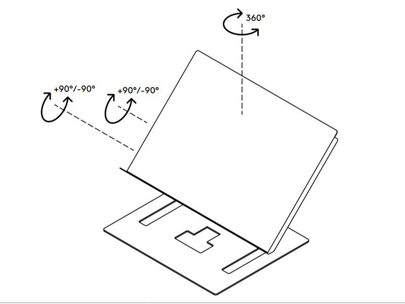 Dataflex Addit Dokumentenhalter verstellbar mit Lesezeichen (97.402)