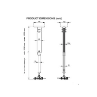 SMS CL V 1250-1500 Beamer Deckenhalterung mit Höhenverstellung (AE021022) silber SMS CL V 1250-1500 Beamer Deckenhalterung mit Höhenverstellung (AE021022) silber