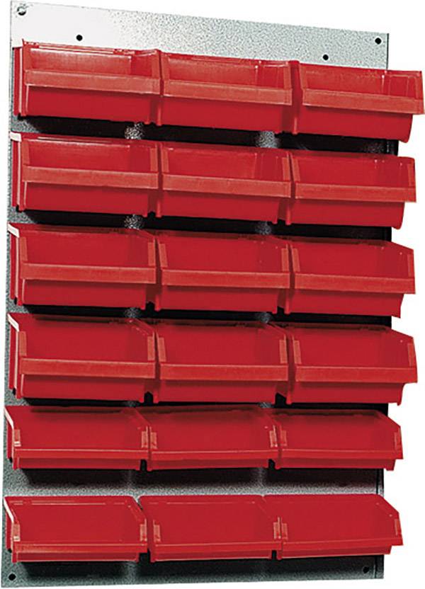 Küpper 13072 Stahlblech-Schlitzpaneele 1 tlg. rote Boxen (L x B) 60cm x 40cm 1St.