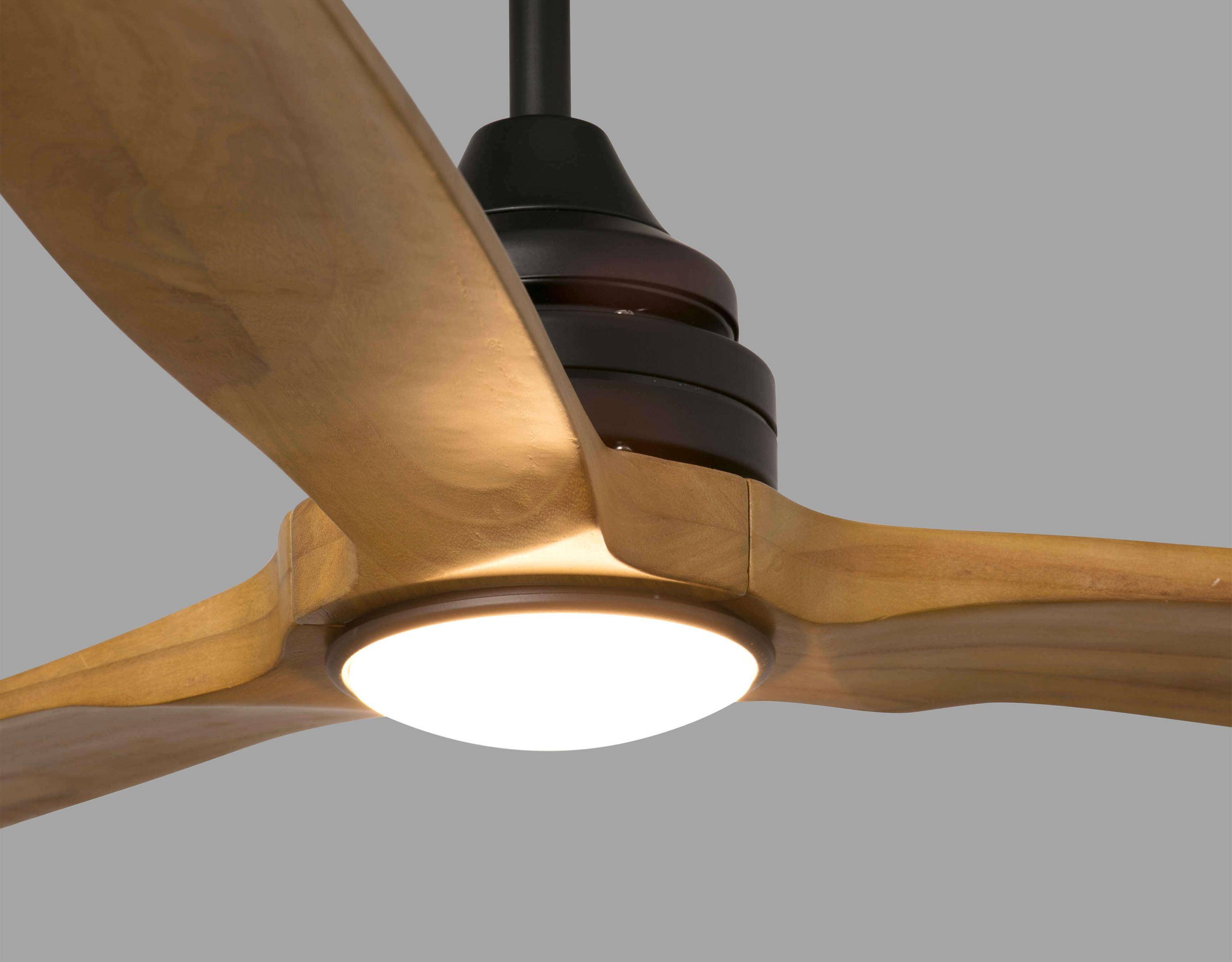 DC Deckenventilator Alo Schwarz mit LED & Fernbedienung