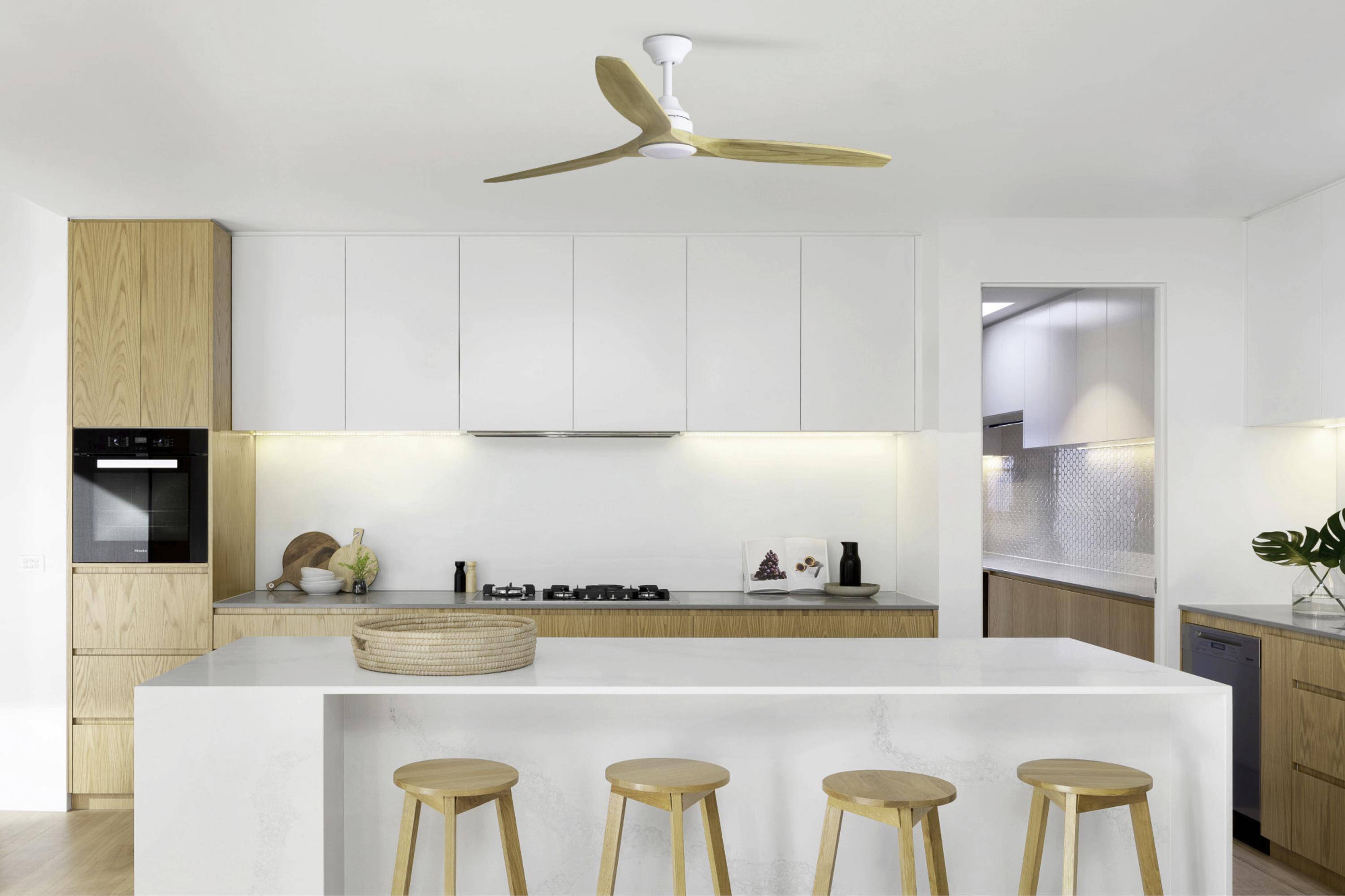 DC Deckenventilator Alo Weiß mit LED & Fernbedienung