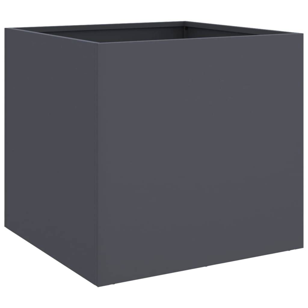 vidaXL Pflanzkübel Anthrazit 49x47x46 cm Stahl