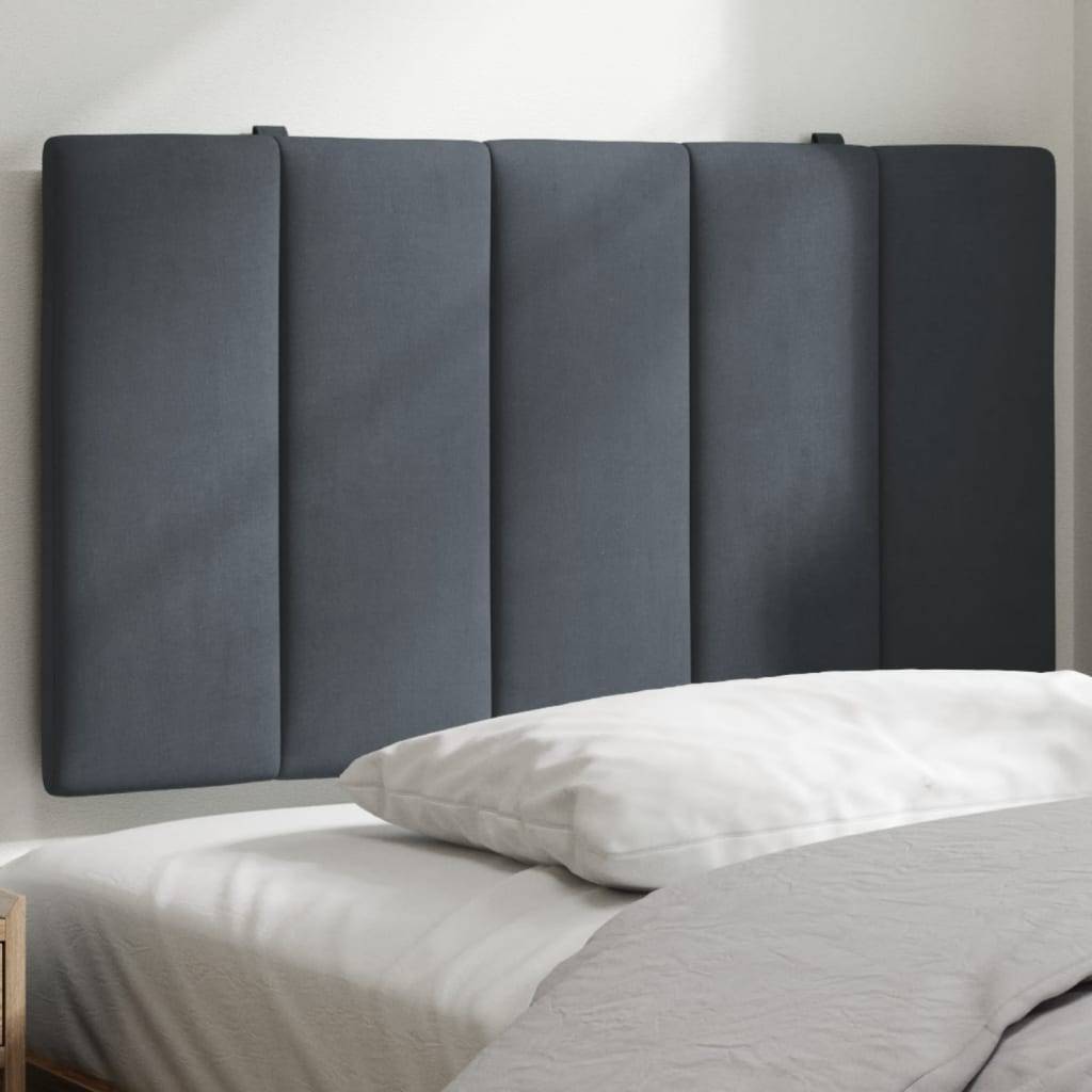 vidaXL Kopfteil-Kissen Dunkelgrau 90 cm Samt