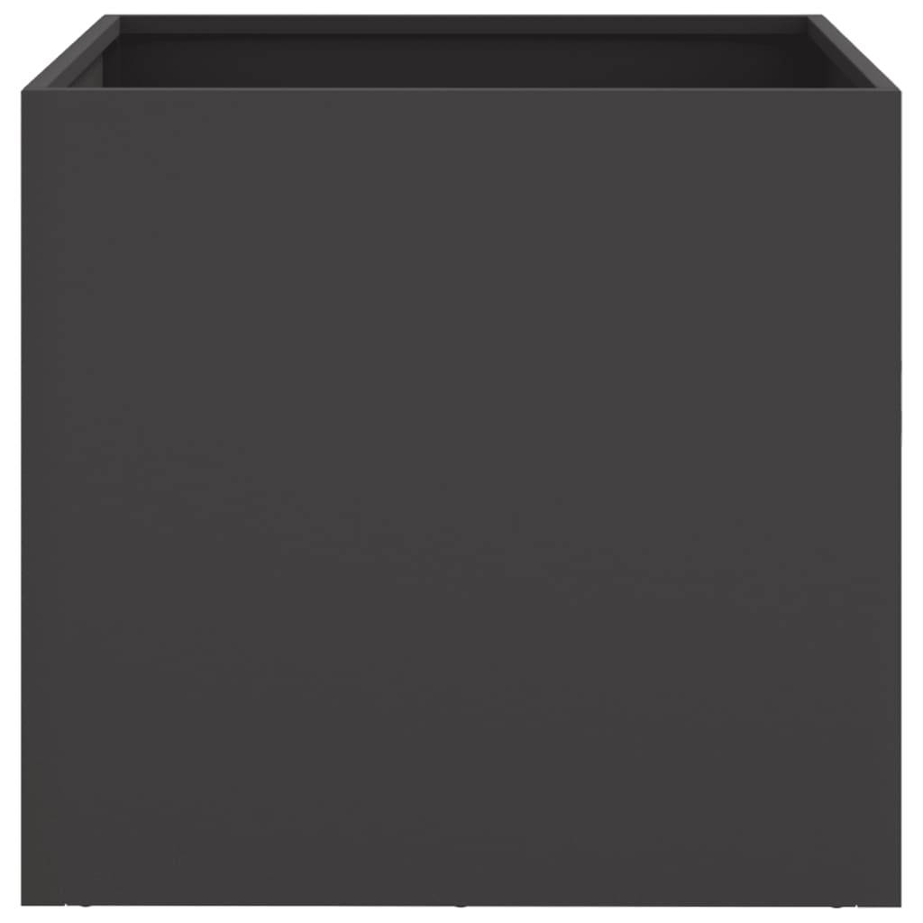 vidaXL Pflanzkübel Schwarz 49x47x46 cm Stahl