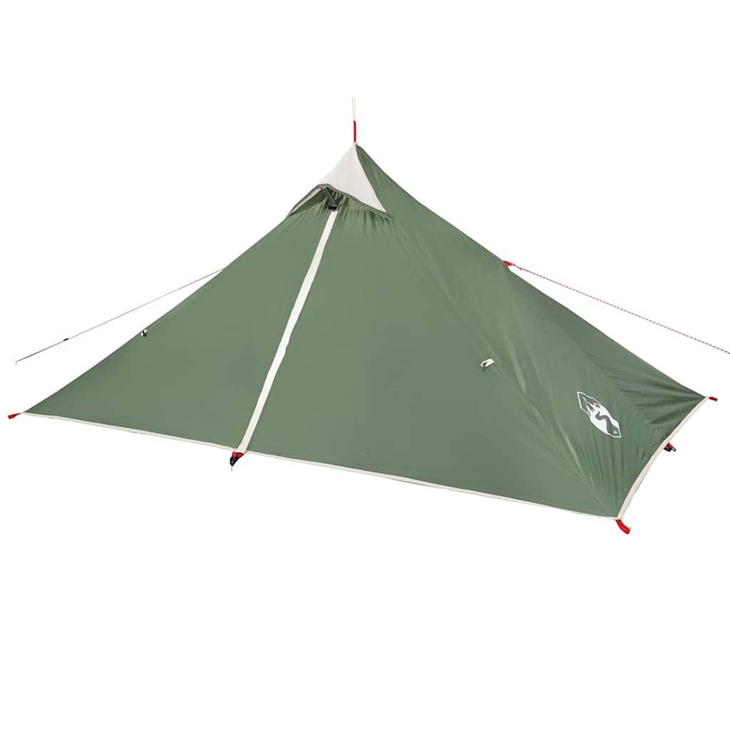 vidaXL Tipi-Campingzelt 1 Person Grün Wasserdicht