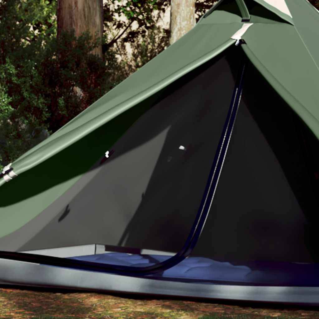 vidaXL Tipi-Campingzelt 1 Person Grün Wasserdicht