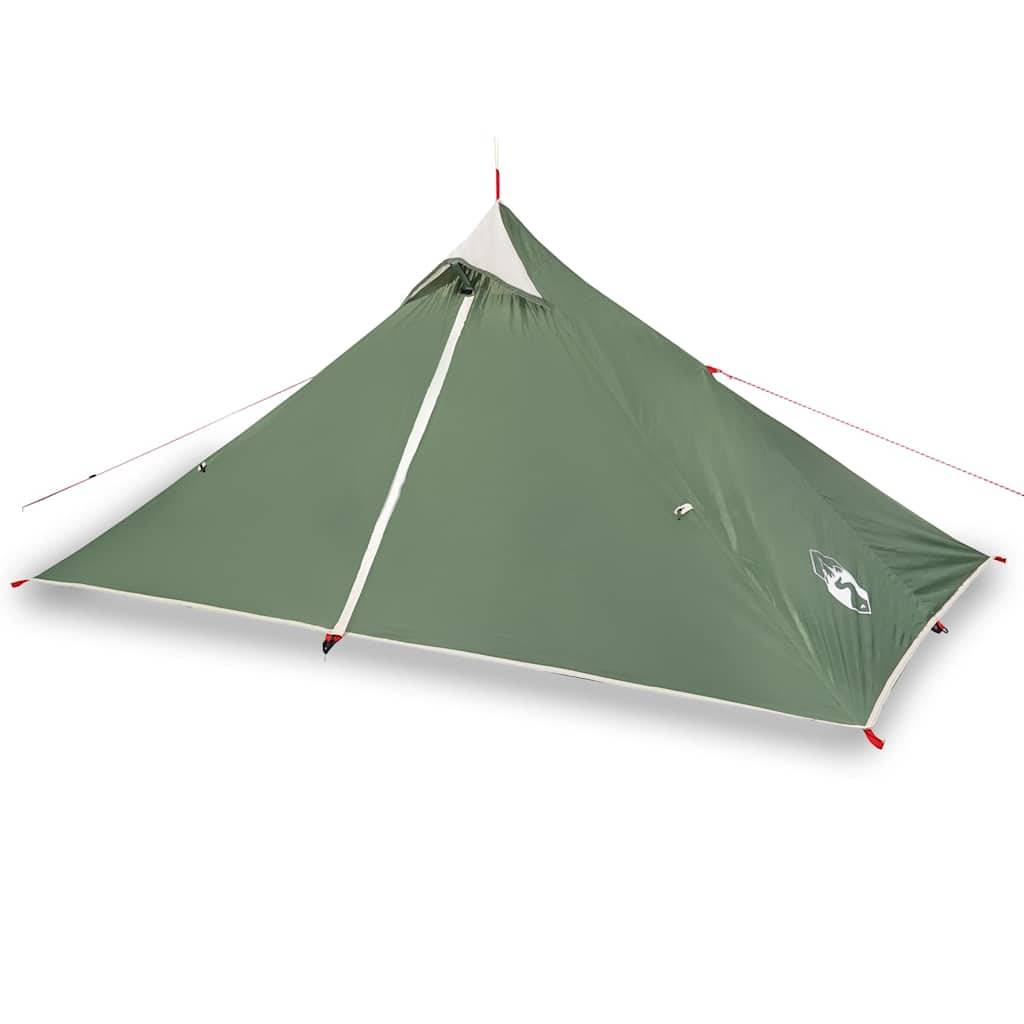 vidaXL Tipi-Campingzelt 1 Person Grün Wasserdicht