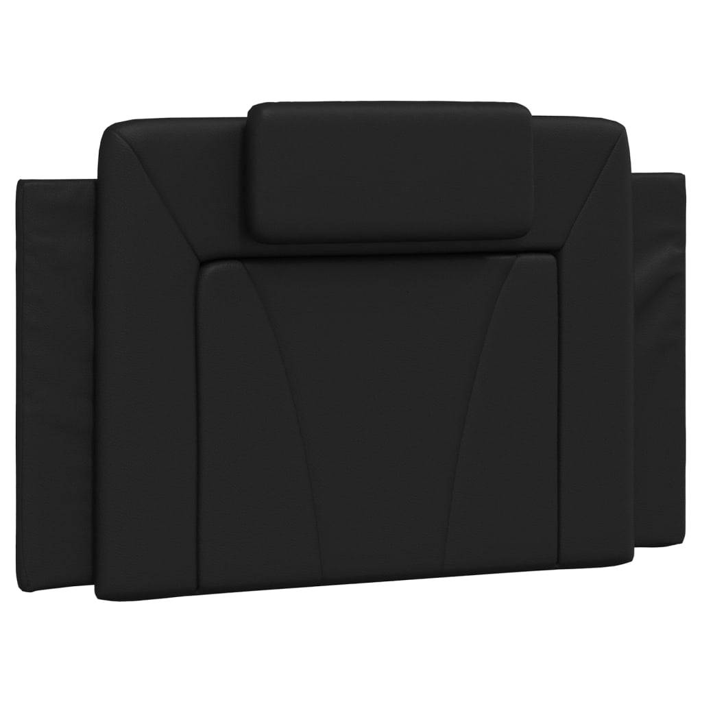 vidaXL Kopfteil-Kissen Schwarz 80 cm Kunstleder