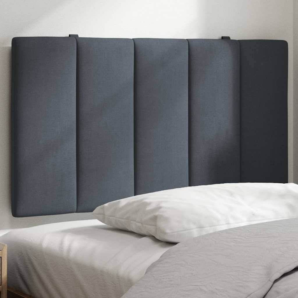 vidaXL Kopfteil-Kissen Dunkelgrau 80 cm Samt