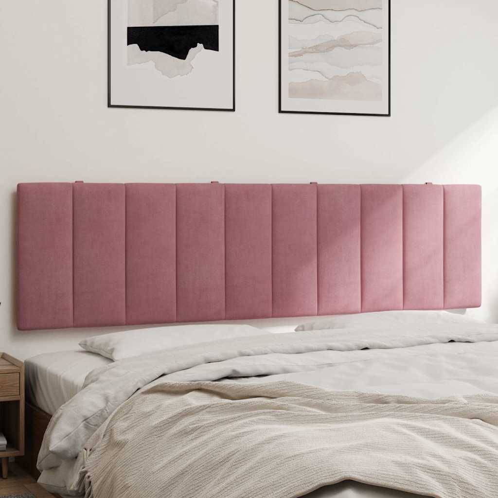 vidaXL Kopfteil-Kissen Rosa 180 cm Samt