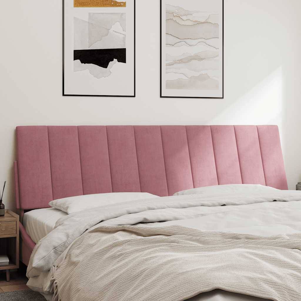 vidaXL Kopfteil-Kissen Rosa 180 cm Samt