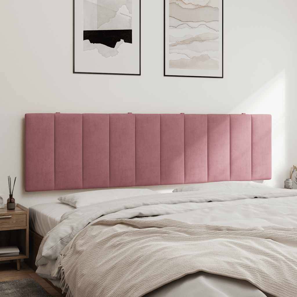 vidaXL Kopfteil-Kissen Rosa 180 cm Samt
