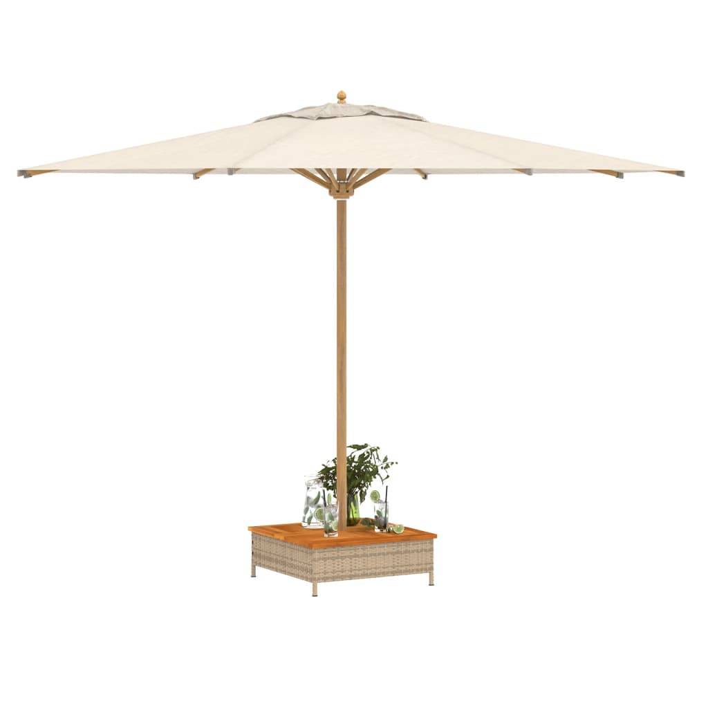vidaXL Verkleidung für Sonnenschirmständer Beige 70x70x25 cm Akazie