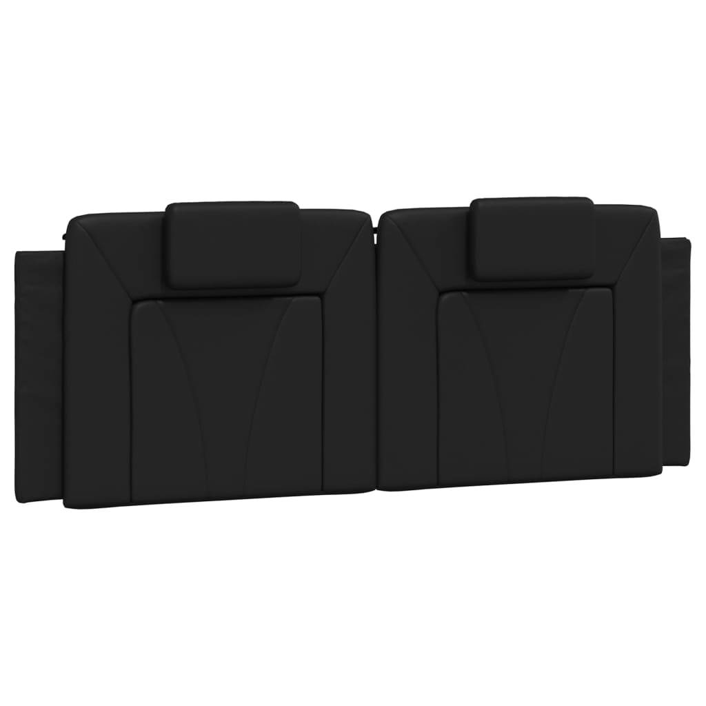 vidaXL Kopfteil-Kissen Schwarz 120 cm Kunstleder