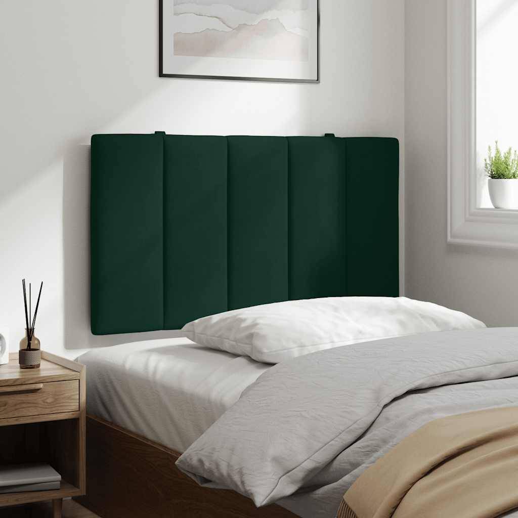 vidaXL Kopfteil-Kissen Dunkelgrün 90 cm Samt