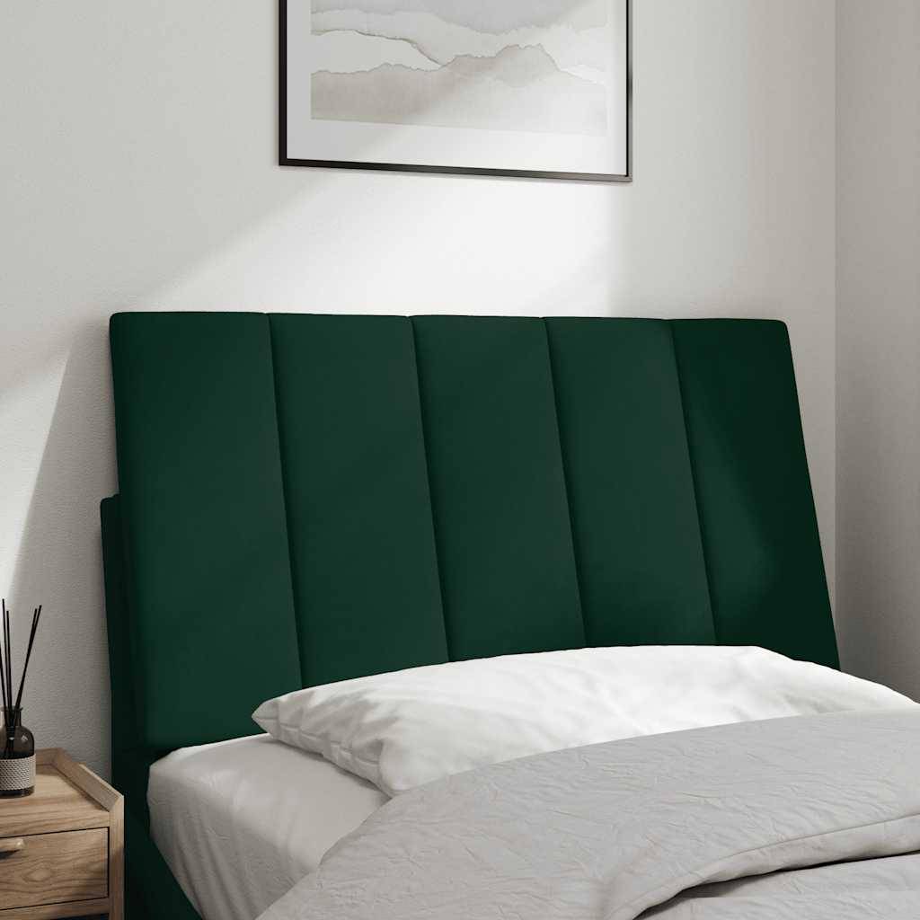 vidaXL Kopfteil-Kissen Dunkelgrün 90 cm Samt