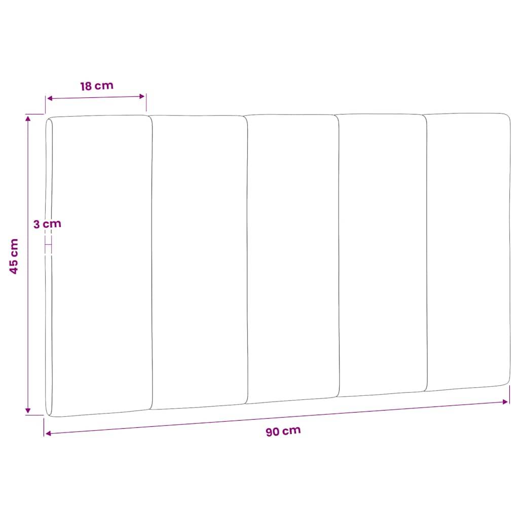 vidaXL Kopfteil-Kissen Dunkelgrün 90 cm Samt
