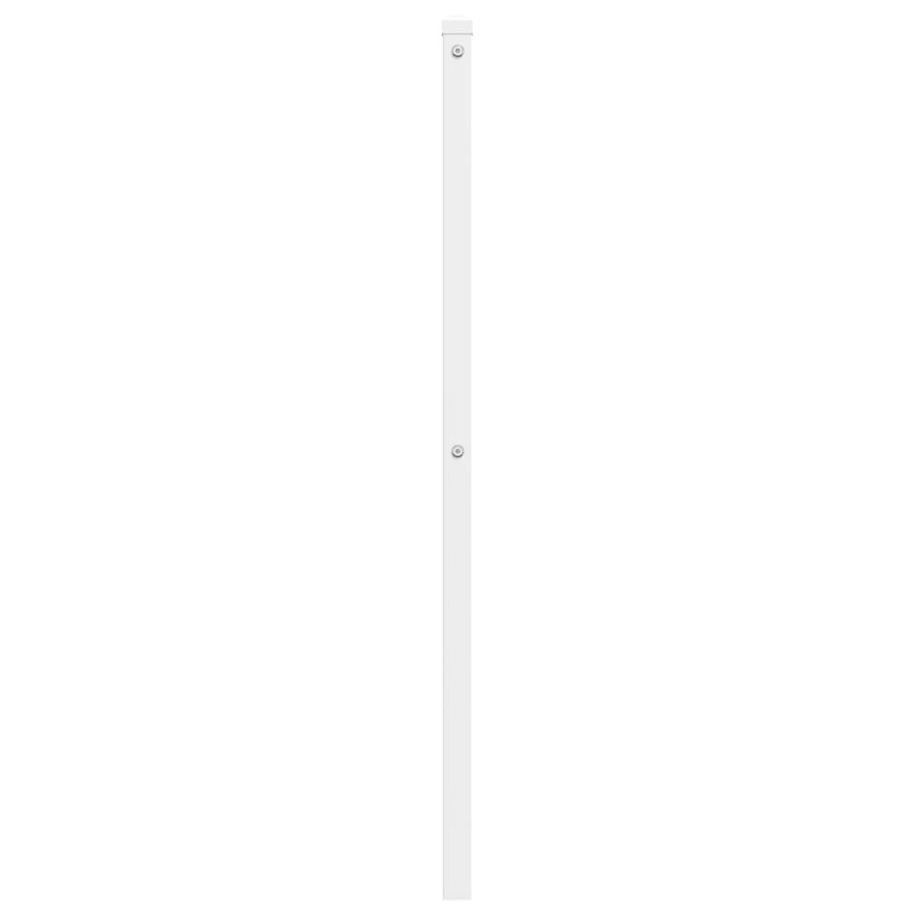 vidaXL Kopfteil Metall Weiß 120 cm