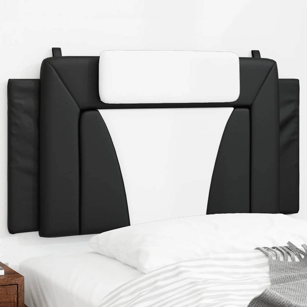 vidaXL Kopfteil-Kissen Schwarz und Weiß 100 cm Kunstleder