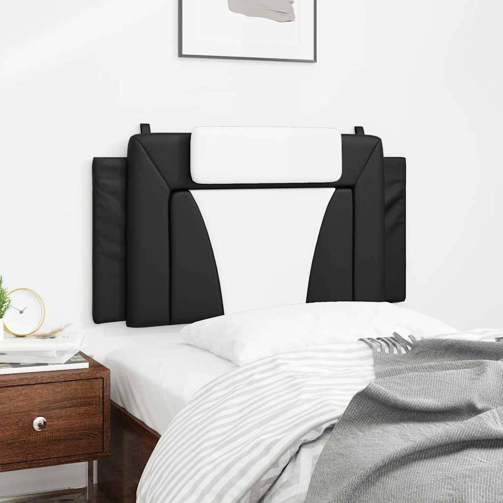 vidaXL Kopfteil-Kissen Schwarz und Weiß 100 cm Kunstleder
