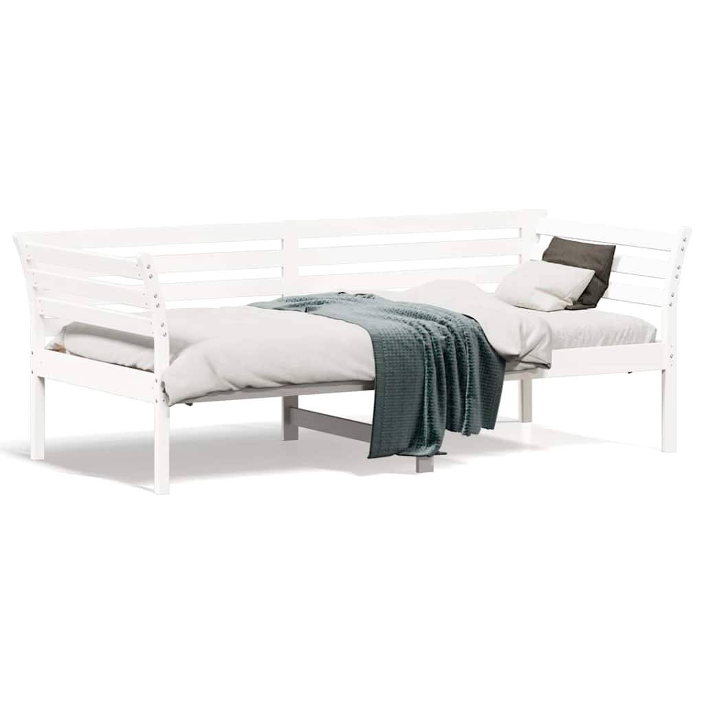 vidaXL Tagesbett ohne Matratze Weiß 90x190 cm Massivholz Kiefer