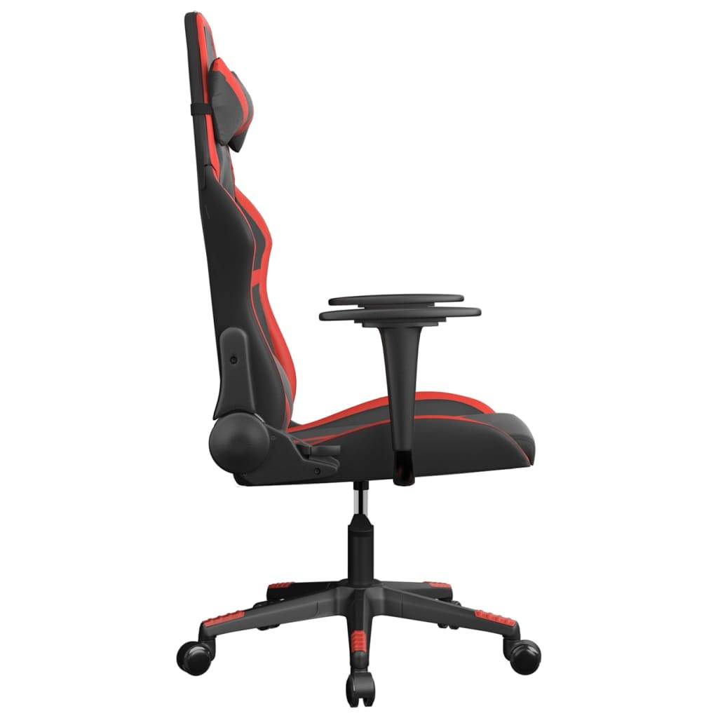 vidaXL Gaming-Stuhl Schwarz und Rot Kunstleder