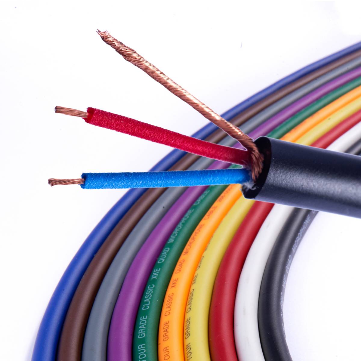 Van Damme XKE Microphone Mikrofon-/ Patchkabel (Neutrik XLR-m / TRS) 30m Grau