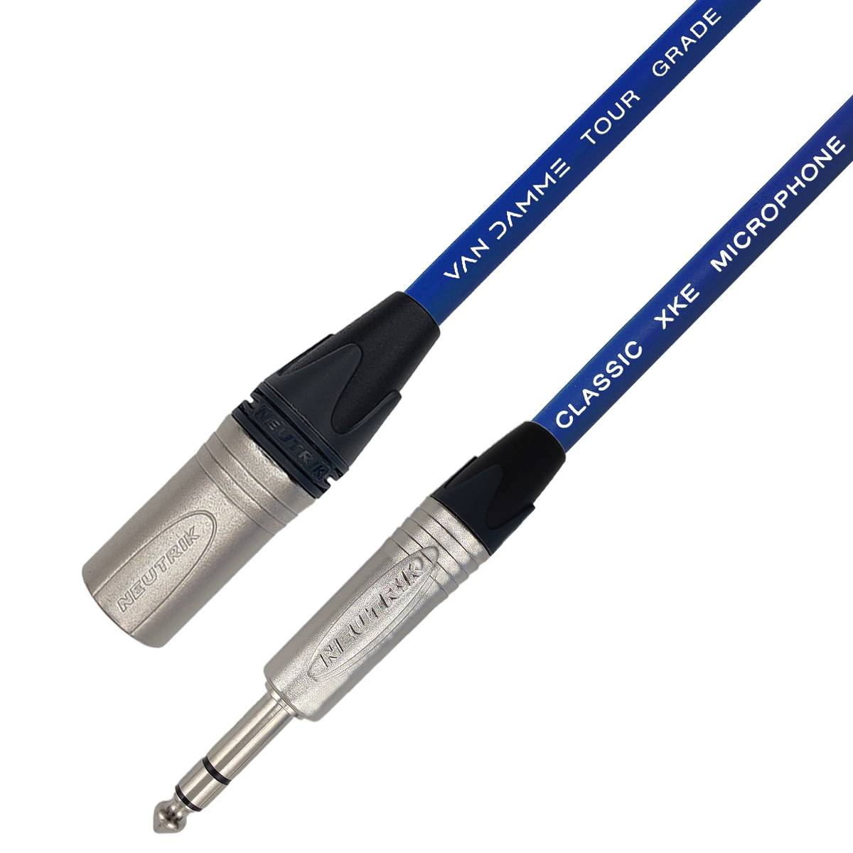 Van Damme XKE Microphone Mikrofon-/ Patchkabel (Neutrik XLR-m / TRS) 3m Blau