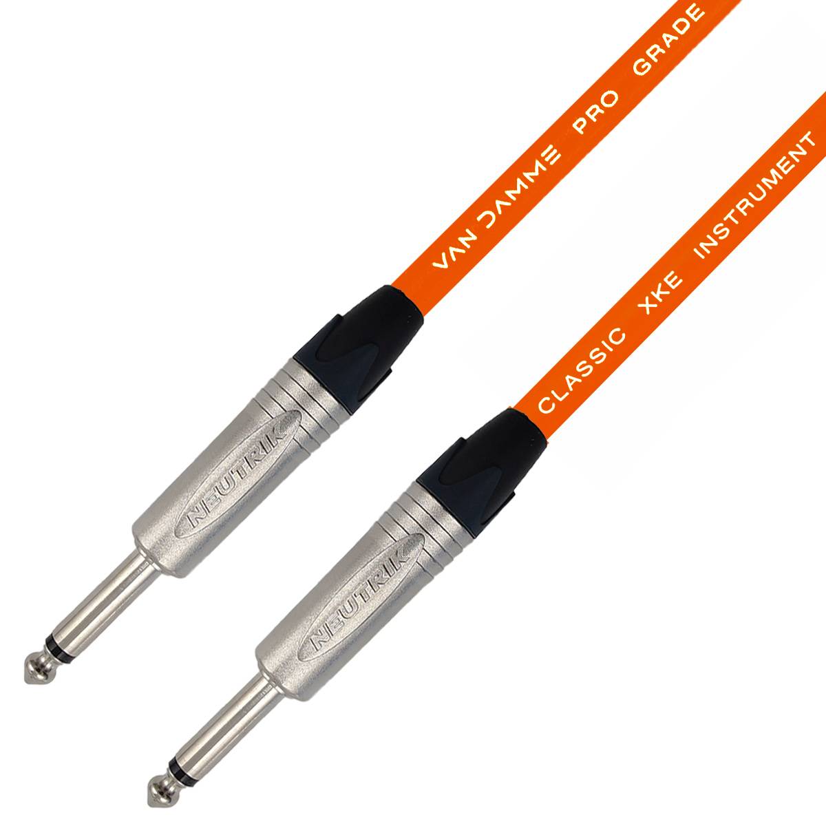 Van Damme XKE Instrument TS Instrumentenkabel (Neutrik 6,35mm Klinke) 20m Orange