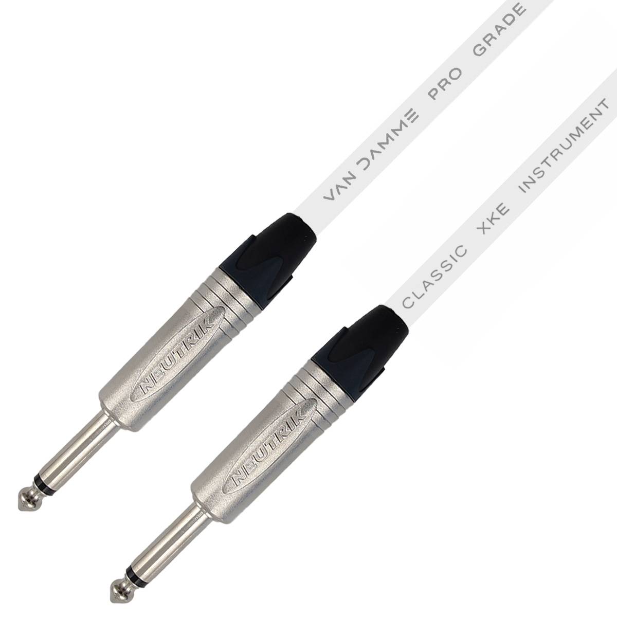 Van Damme XKE Instrument TS Instrumentenkabel (Neutrik 6,35mm Klinke) 15m Weiß