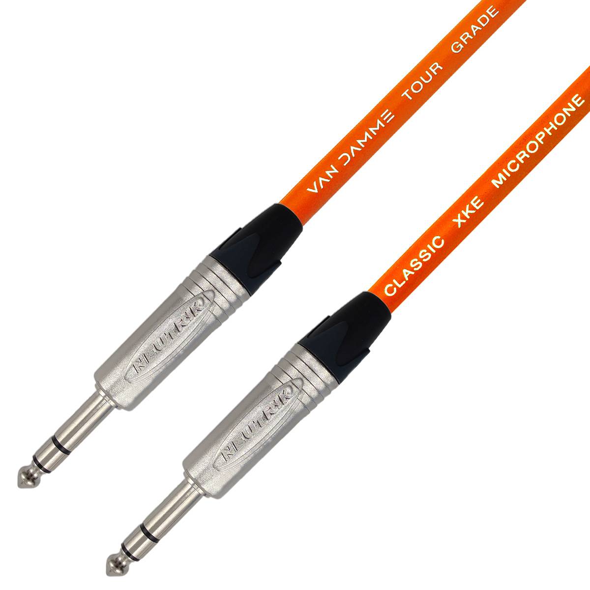 Van Damme XKE Microphone Mikrofon-/ Patchkabel (Neutrik TRS) 20m Orange