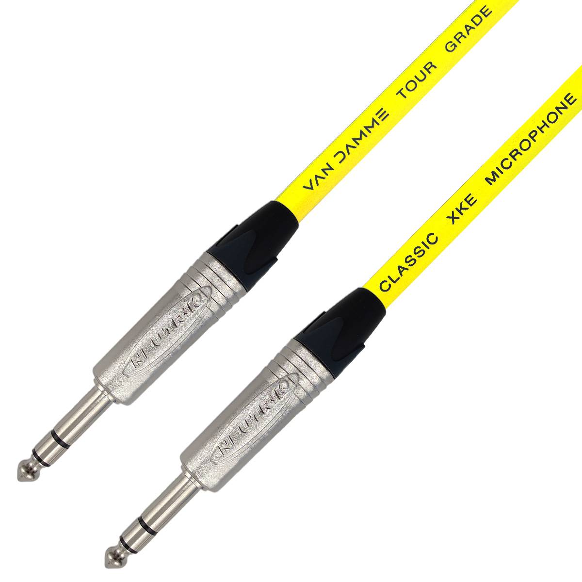 Van Damme XKE Microphone Mikrofon-/ Patchkabel (Neutrik TRS) 3m Gelb