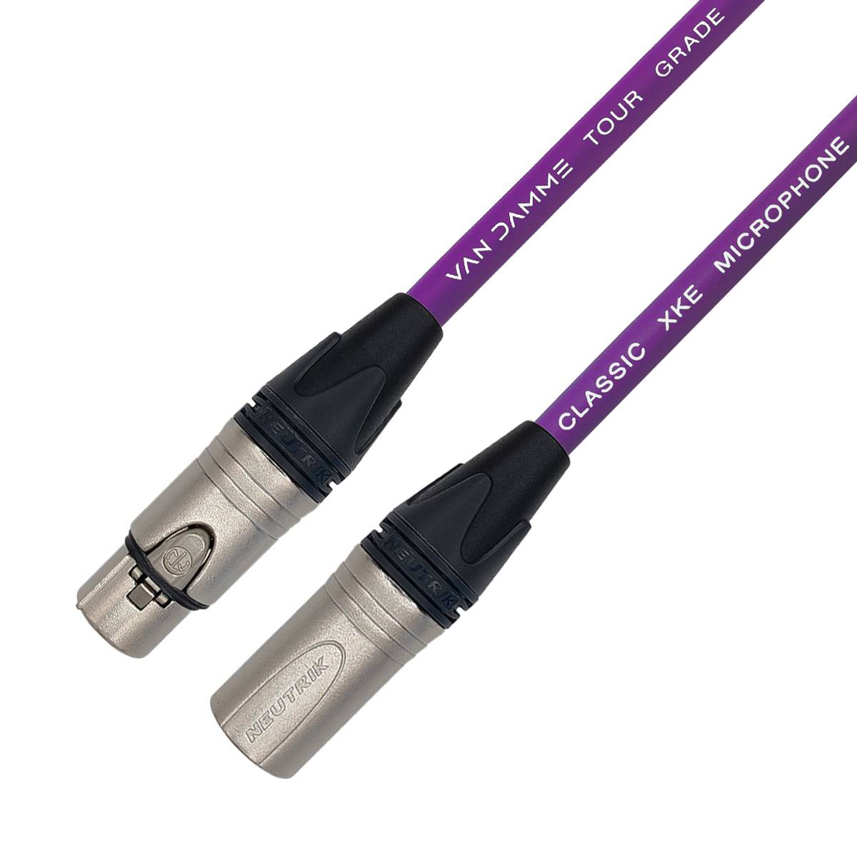 Van Damme XKE Microphone XLR Mikrofonkabel (Neutrik XLR-m / XLR-f) 3m Violett