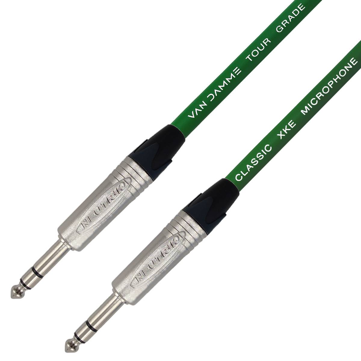 Van Damme XKE Microphone Mikrofon-/ Patchkabel (Neutrik TRS) 5m Grün