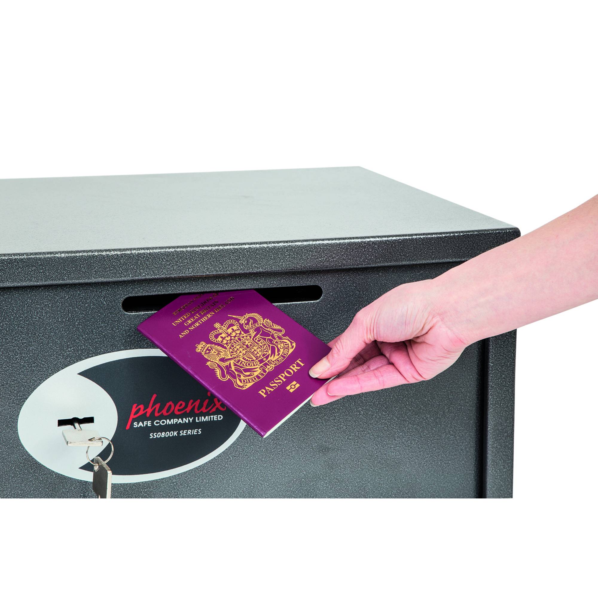 Phoenix SS0802KD VELA DEPOSIT HOME & OFFICE Tresor mit Banknoteneinwurf Schlüsselschloss