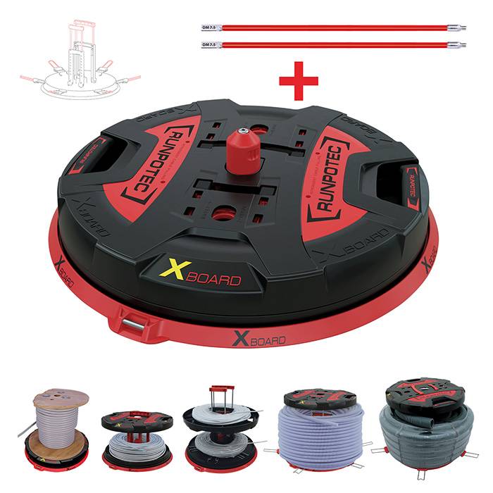 Kabelabroller XB 500 T D.500mm Trgf.800kg RUNPOTEC