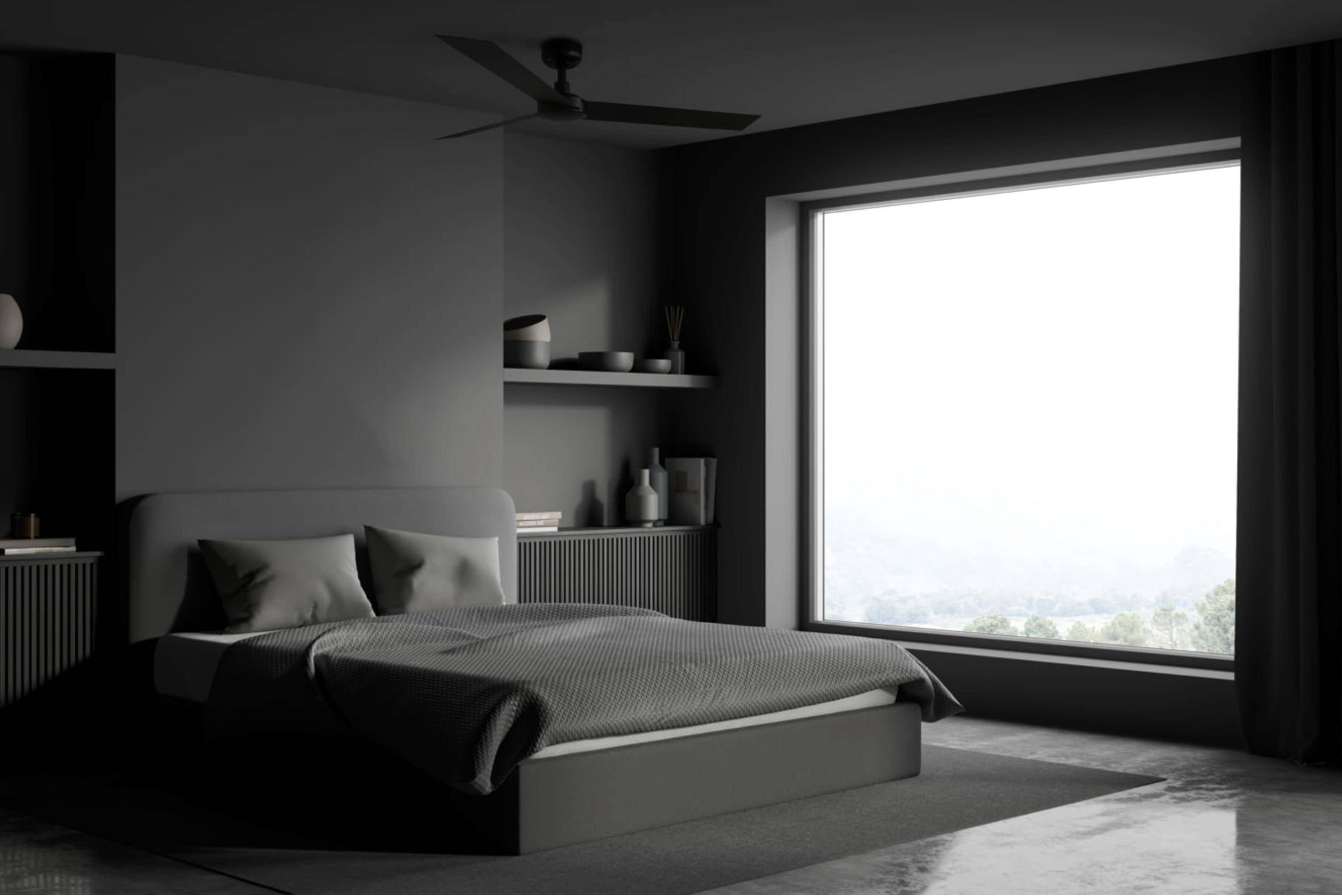 Energiespar Deckenventilator Cruiser L Schwarz